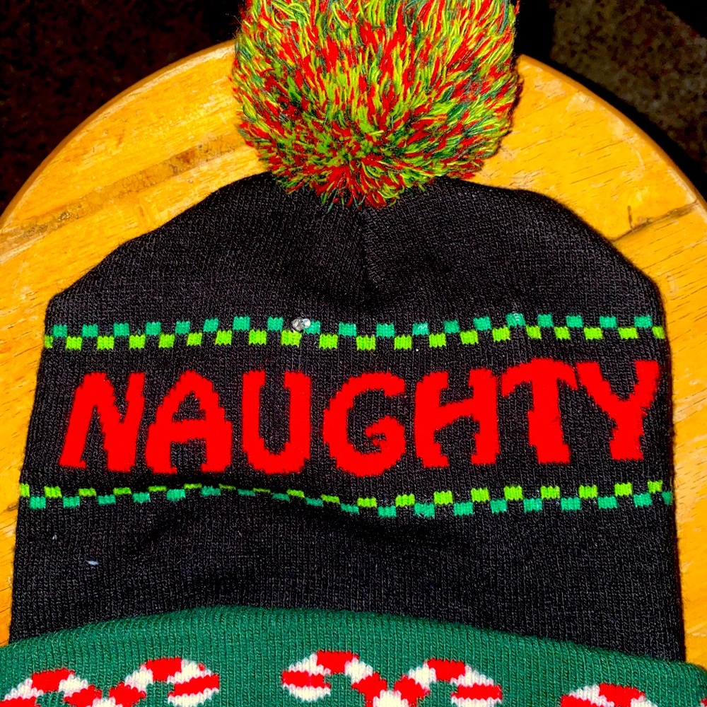 Naughty and Nice Holiday Hat